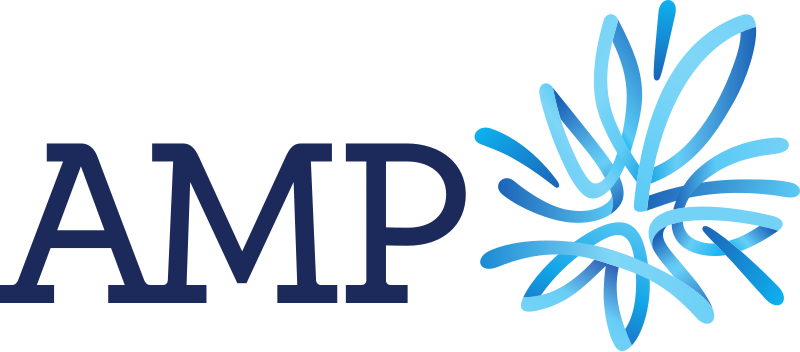 AMP logo - banking, home loans, super and retirement